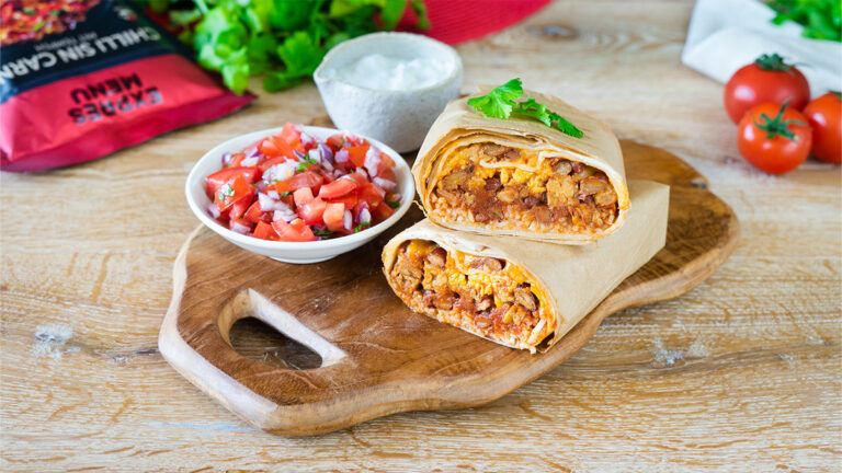 Vegetarisches Burrito im mexikanischen Stil