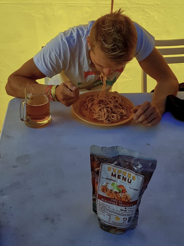 Boloňské špagety od Expres Menu na Enduro GP v Itálii